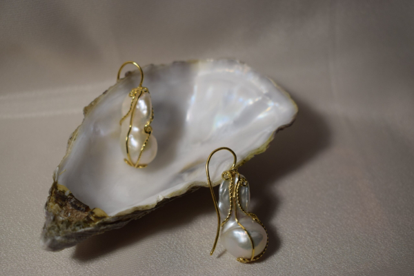Pendientes perla barroca - Imagen 2
