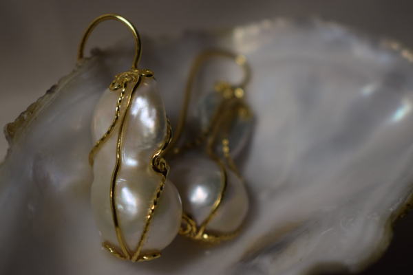 Pendientes perla barroca - Imagen 3