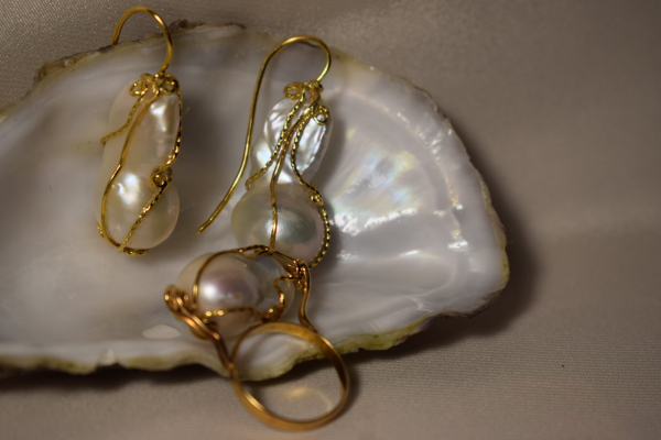 Pendientes perla barroca - Imagen 4